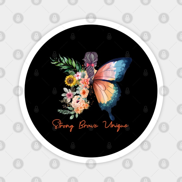 Butterfly pattern Magnet by afmr.2007@gmail.com